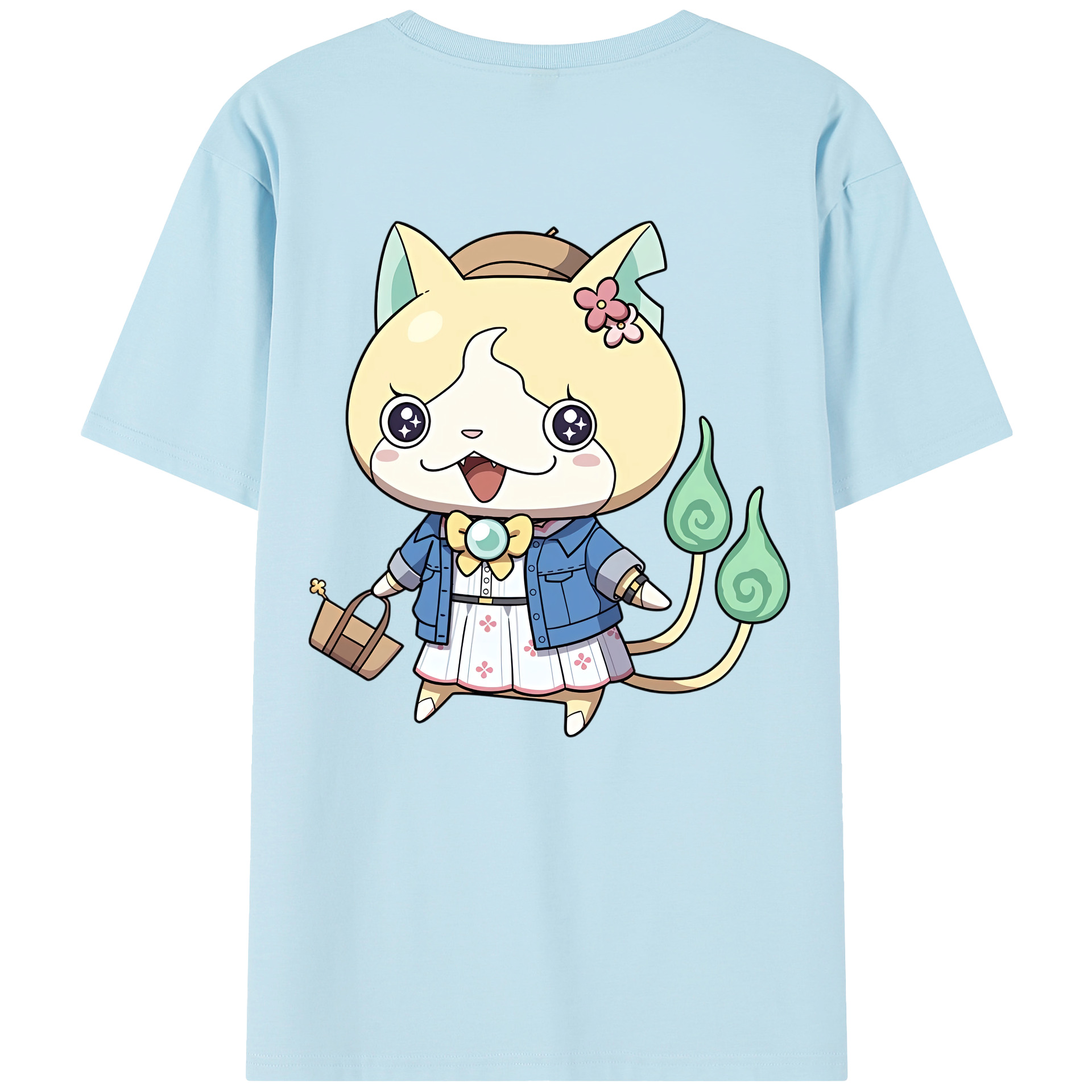 （画像用） 妖怪ウォッチ Yo-kai Watch 綿100％半袖Tシャツ（背面プリント）
